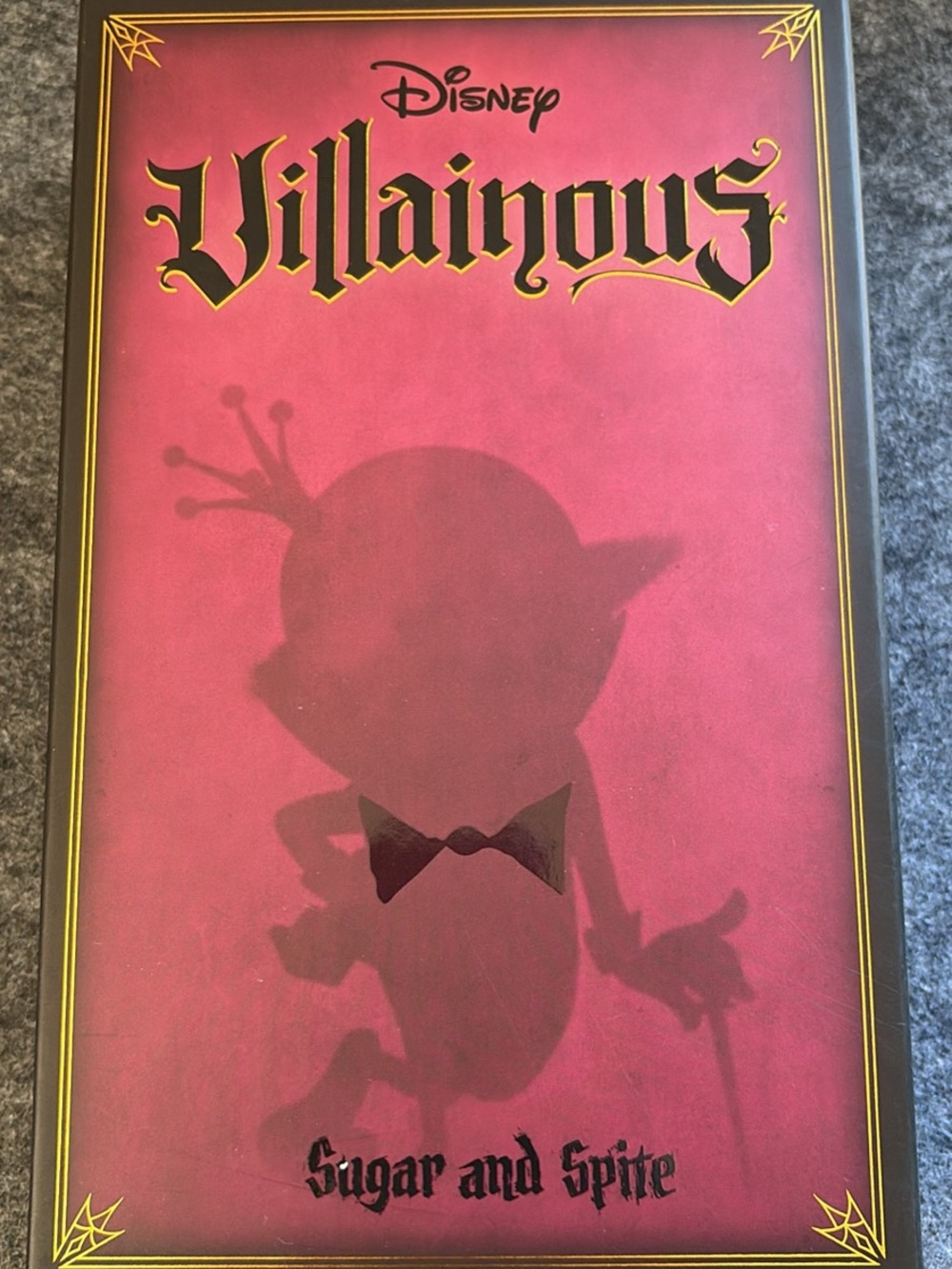 Disney Villainous Sugar and Spice Box - Red with Gold Accents